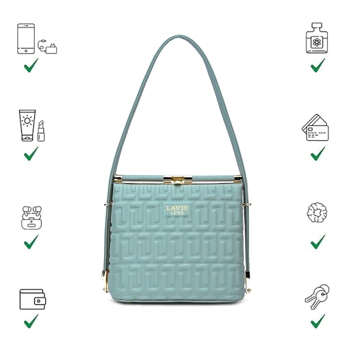 Image of Lavie Luxe Women's Glare25 Frame Satchel Handbag | Satchel Bag For Work | Ladies Purse | Stylish Shoulder Bag | Gift For Women