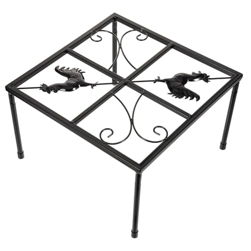 Totority チキン 給餌 用品 大型 ホルダー 取り付け式 亜鉛メッキ ラック ボウル テーブル スタンド 犬 フード スタンド ディスプレイ スタンド ペット 用品 スタンド チキン 食器