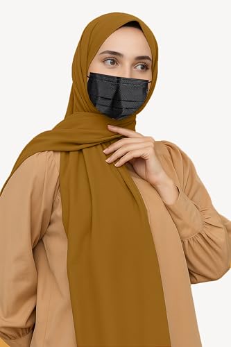 Image of Premium Georgette Hijab for Women, Lightweight and Breathable | 180x70 cm