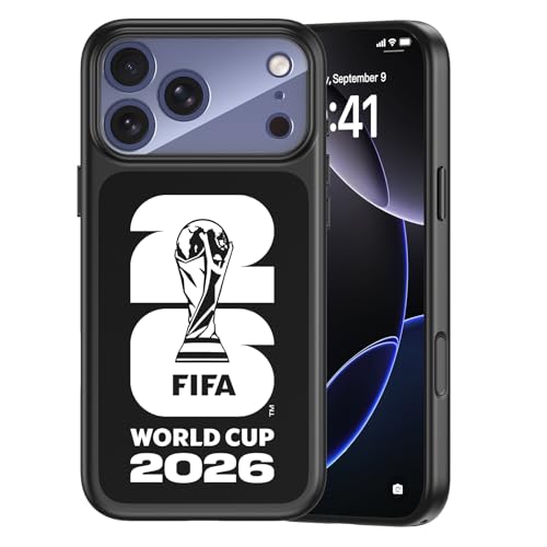Covbozk 2026 FIFA World Cup for iPhone 17 Pro Max Case, Compatible with MagSafe, Military Standard, Drop Protection, TPU + PC Material (Black)