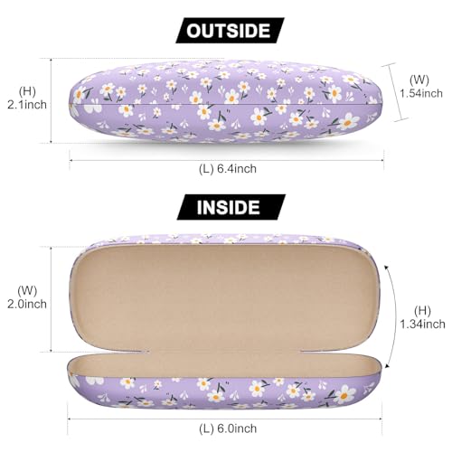 Image of Eyeglasses Case, Hard Shell Protective Case for Glasses, Unisex for Women Men