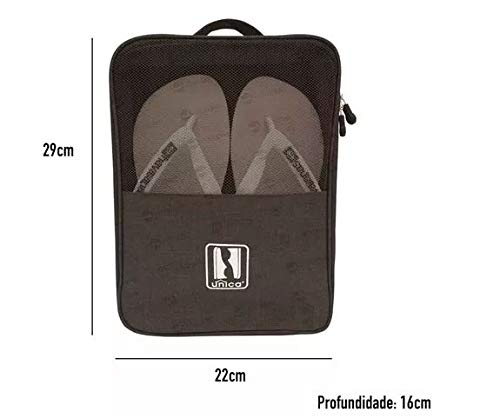 Porta Sapatos Organizador Viagem Impermeável C/Alça P/Mala
