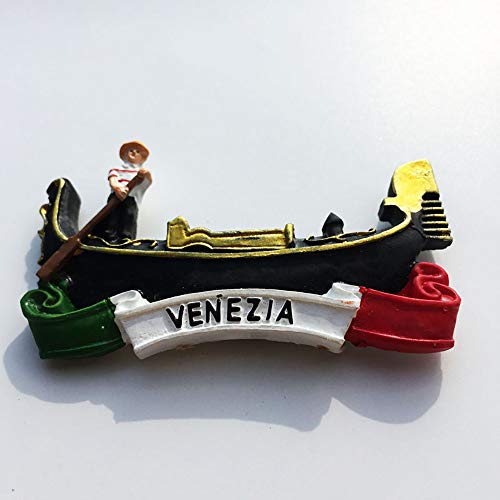 Imán rectangular decorativo de resina Venezia 5x8 cm miniatura 2