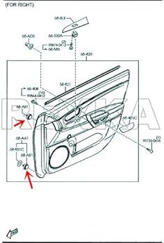 masami出品 Amazon.com: Rexka 10pcs Mazda Trim Panel Clips Fastener Rivet GJ6R