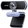 UGREEN Webcam Full HD 1080P 30FPS USB PC Cámara 2 Micrófono Incorporado 360 Grados de Rotación Plug Play para Windows MacOS Linux Soporta Youtube Streaming Skype Video Calling Zoom Videoconferencia