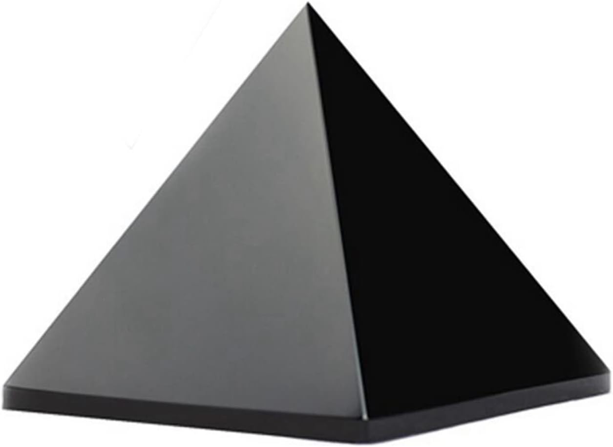 天然水晶の原石 天然水晶ラフ天然石黒黒曜石ピラミッドクリスタル保護ホームデスク装飾風水装飾品