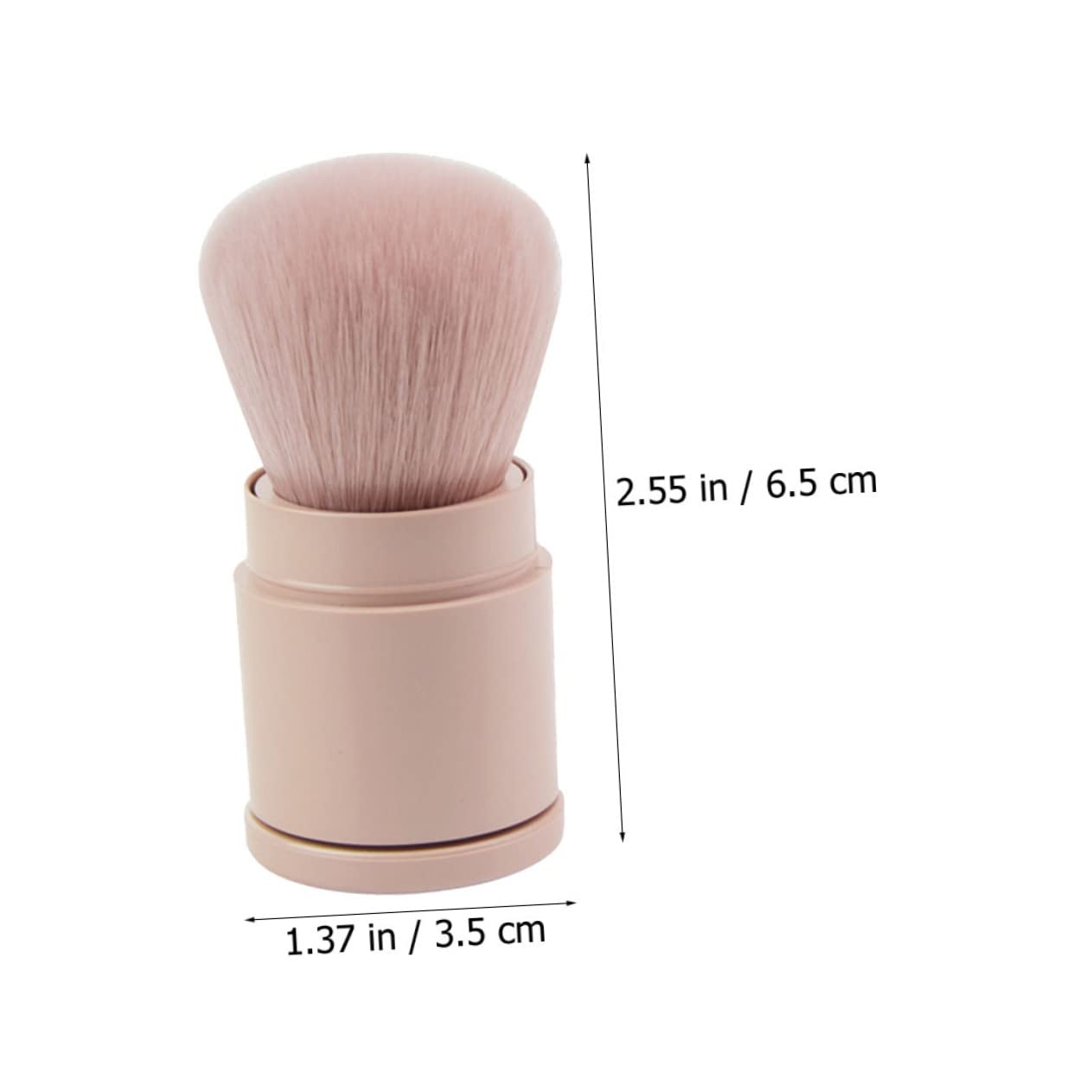 SOESFOUFU Portable Makeup Brush Women's Blush Foundation Powder Brush Set Synthetic Fiber Easy to Clean for Travel Daily Use