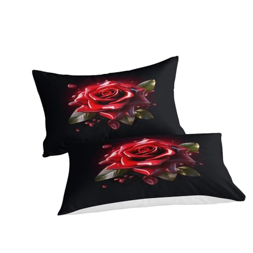 Parure de lit 3 pièces 140x200 housse couette fermeture éclair