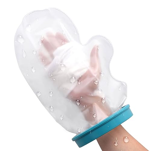 Waterproof Arm Cast Protector for Shower Adult, Soft Comfortable Cast Covers Hand, Adult Reusable Watertight Seal Arm Sleeve to Keep Wounds Dry Bathing Swimming Bandage Broken Hand Wrist Finger Elbow