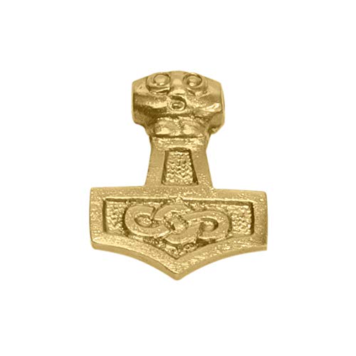 GDFB Get Dressed For Battle Colgante vikingo Berserker, de latón, Edad Media, Recreación histórica, Larp Dorado S Cover