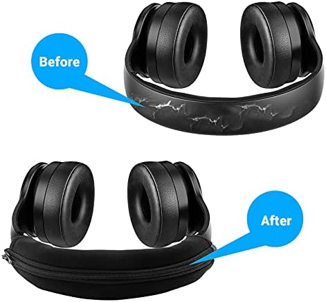 Headband Cover, PChero Elastic Lycra Protector Pad Compatible with MDR-CD900ST, HDJ-X5BT-N, MDR-M1ST, K361-Y3 Headphone Headset Replacement Headband Cushion - 1PC (Black)