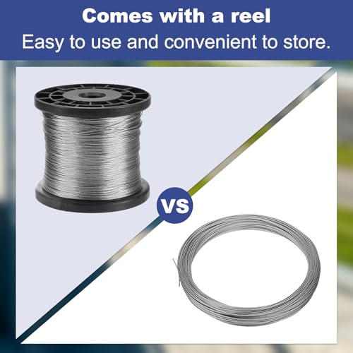 Cable de acero de 0,8 mm de 7x7 hebras para delimitar terrazas y cubiertas 5