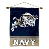 College Flags & Banners Co. US Navy Midshipmen Banner with Hanging Pole