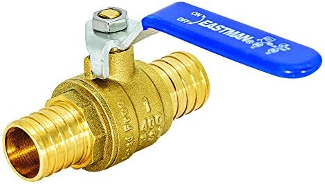 Eastman 1 Inch PEX Full Port Ball Valve, Brass Plumbing Fitting, 20095LF