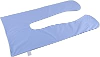 Vista 1 de Funda de almohada en forma de U para maternidad/embarazo, algodón suave de cuerpo completo, tela de repuesto con funda extraíble con cremallera