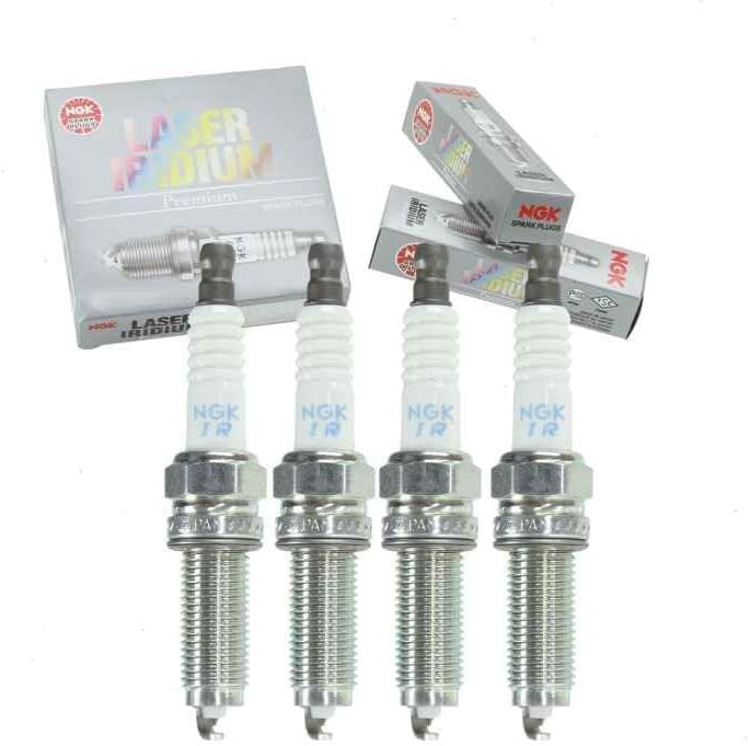 4 pc NGK Laser Iridium Spark Plugs compatible with Honda CR-V 2.4L L4 2010-2014