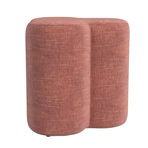HomePop Upholstered Clover Shaped Ottoman|HomePop Home Décor|Foot Rest Ottoman - Pink Chenille by HomePop - Image 6