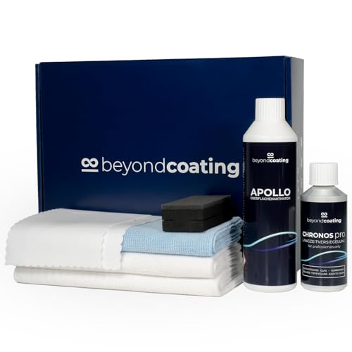 beyondcoating ChronosPro Keramik-Versiegelung Starter Set | Keramikversiegelung Auto für bis zu 5 Jahren Schutz | professioneller Schutz vor Wasser, Schmutz, Kratzern u.v.m. | Langzeitschutz (100 ml)