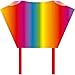Produktbild HQ Windspiration  100081 - Sleddy Rainbow Kinderdrachen Einleiner, ab 5 Jahren, 50x76cm und 1.9m Drachenschwanz, inkl. 17kp Polyesterschnur 40m auf Spule, 2-6 Beaufort