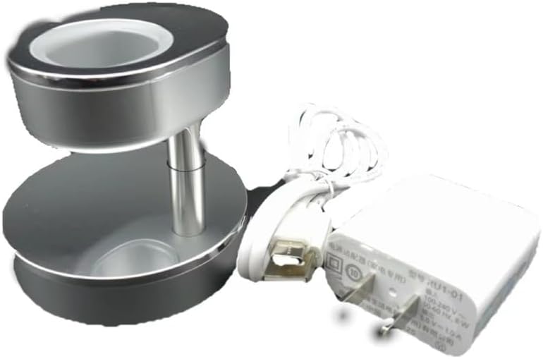 2024 Upgrade Replacement High Grade Electric Toothbrush Charging Base＋White Charging Cable for Panasonic EW-DP56 EW-DT72 Toothbrush AC100-240V Charging Base Adapter, silvery