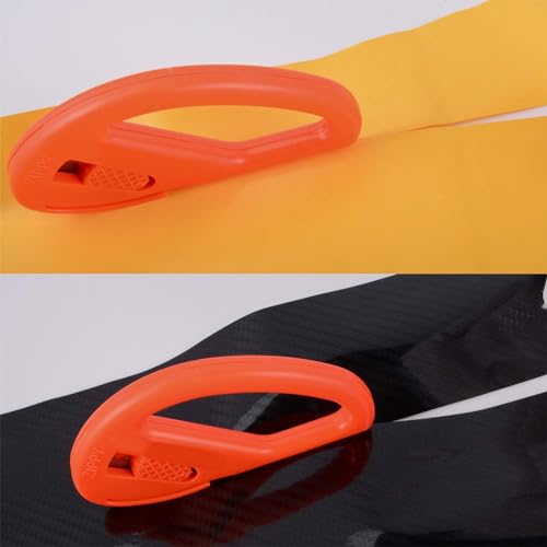 2PC Safety Cutter Vinyl,Car Wrap Cutting Tool,Gift Wrapping Paper Cutter Replaceable,Carbon Fiber Cutting Application Knife Tool,for Christmas,Birthdays, and Holiday Wrapping Paper,Kiuiom - Image 3