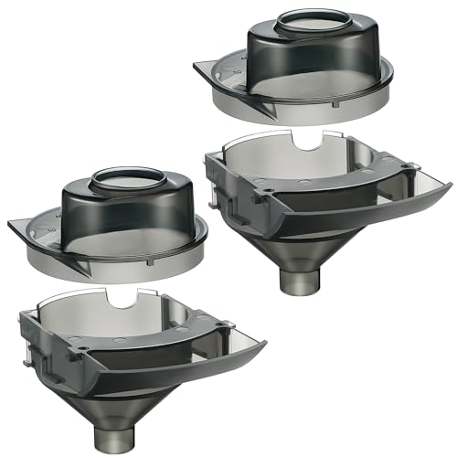 Image of Dunkive 2 Sets Baby Formula Dispenser Replacement Funnel Compatible with Baby Brezza Replacement Parts Funnel and Cover, Grey