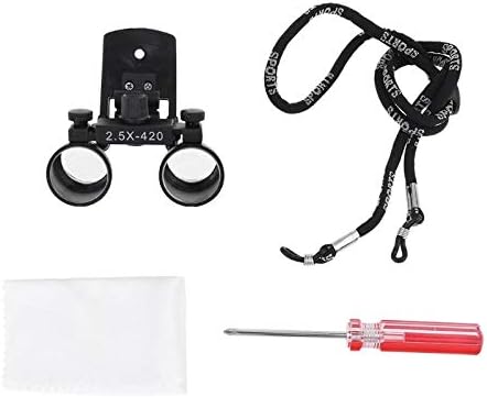 Magnifying Glasses Loupes 2.5X 3.5X Binocular Magnifier Optical Glass Lens Clip Loupe The New ()