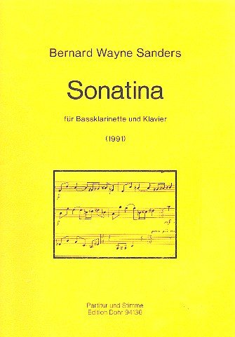 Sonatina: for bass clarinet and piano      Sheet music