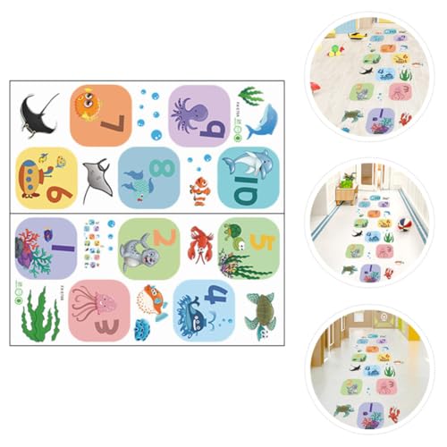 Pegatinas de mundo marino desmontables para decorar el cuarto infantil sin dañar la pared 5
