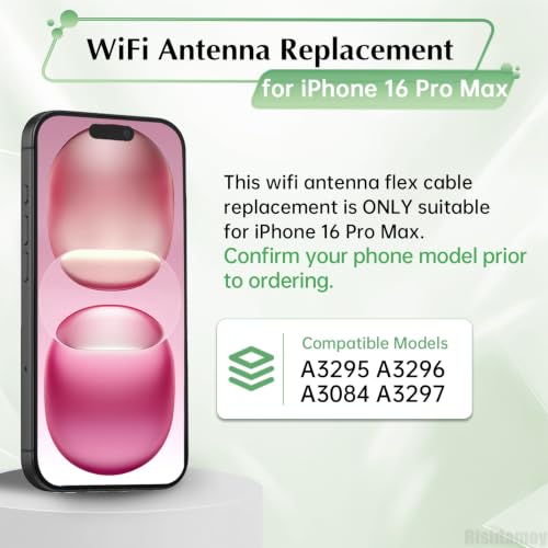 Antena WiFi de repuesto para iPhone 16 Pro Max conector coaxial 2