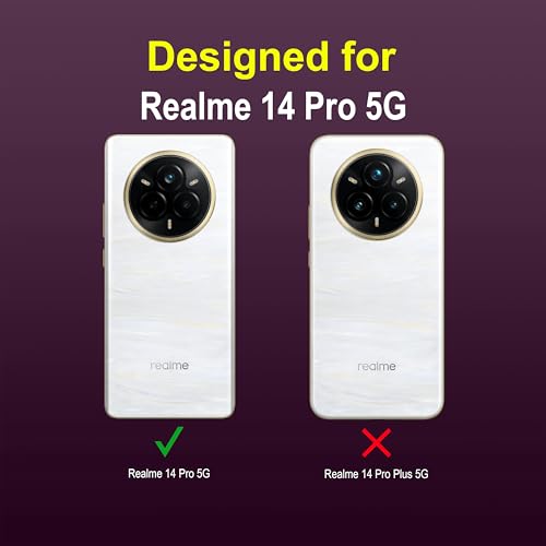Image of amazon basics Back Case Cover for Realme 14 Pro 5G | Compatible for Realme 14 Pro 5G Back Case Cover | Liquid Silicon Magic with Camera Protection | Lavender