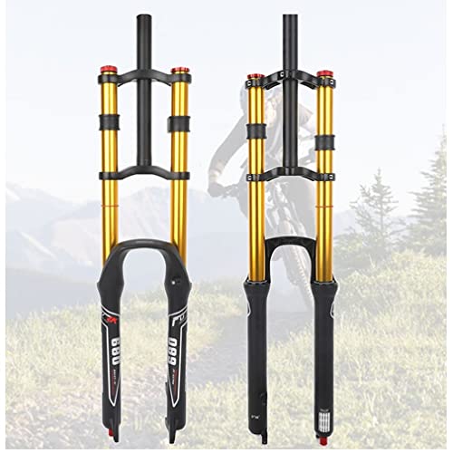 Fourche vélo de montagne 26-29 pouces à suspension pneumatique voyage 1-1/8