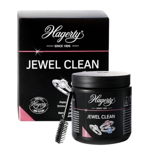 Hagerty Jewel Clean Bain nettoyant pour bijoux I 170 ml I Nettoie efficacement l’or, le platine, les pierres précieuses - diamant saphir rubis I Pour un éclat...
