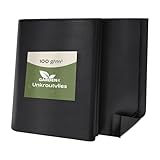 GARDENIX Gartenvlies gegen Unkraut - Unkrautvlies Wasserdurchlässig 100g/m² - Schwarz UV-beständig Folie 0.6 x 10m (6m²) Vlies Hochbeet, Unkrautschutzfolie, Gartenflies, Beetfolie Pflanzfolie