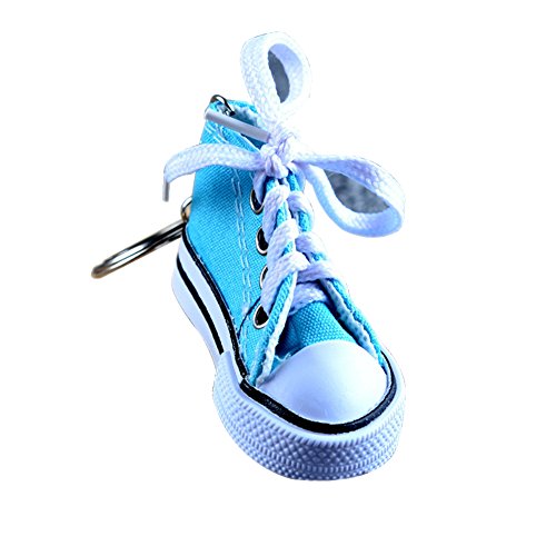 Preisvergleich Produktbild Hacoly Segeltuchschuhe Schlüsselring Anhänger Plastik Schlüsselbund taschenanhänger Dekofigur Schlüsselanhänger Mode Schlüsselringen Persönlichkeit Keychain Metall Schlüsselhalter - Blau