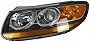 For Hyundai Santa Fe Headlight 2007 2008 2009 Driver Side DOT Certified HY2502150 | 92101-0W060 ;From 7-11-07; w/Non-replaceable bulbs