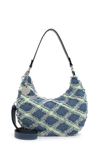 Tamaris Fabienne Shoulder Bag M Denim sac à main bleu jean tendance avec bandoulière réglable