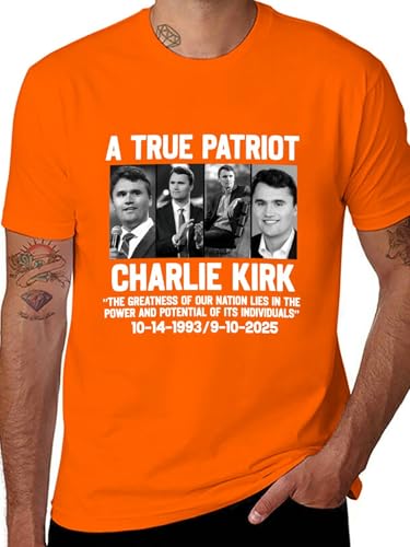 T-Shirts for Men Charlie Kirk Short Sleeve Shirt Women Shirts