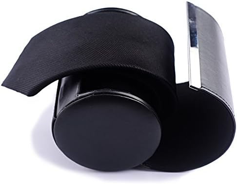 black tie classics mens silk neckties solid ties men gift travel tie roll case by Qobod