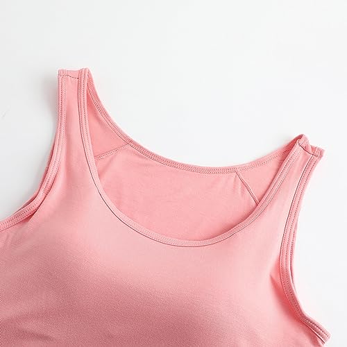 Image of Womens Modal Built-in Bra Padded Camisole Yoga Tanks Tops