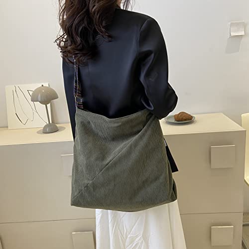 Image of JARKJARD Women Corduroy Tote Bag Large Shoulder Hobo Bag for Women Boho Casual Handbag Purse