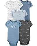 Carter's Baby Boys 5 Pack Bodysuit Set, Animal, 6 Months