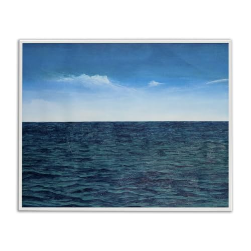 'Deep Ocean Blue Water Waves'| Framed Giclee Art