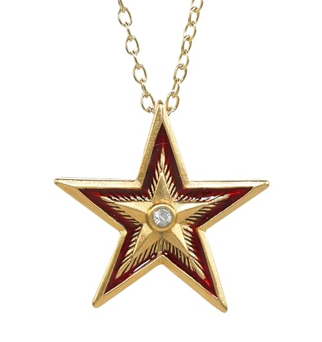 MADE IN USA - Red Star Pendant, from ILANET Museum Collection