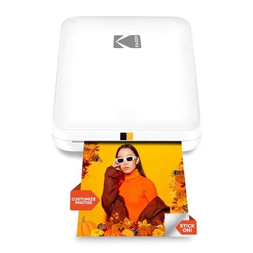 KODAK Step Slim Instant Smartphone Photo Printer - Portable Sleek Color Wireless Mobile Printer - Zink 2x3” Sticky-Back Photos - Print from iOS & Android Devices with Bluetooth w/the Fun App - White