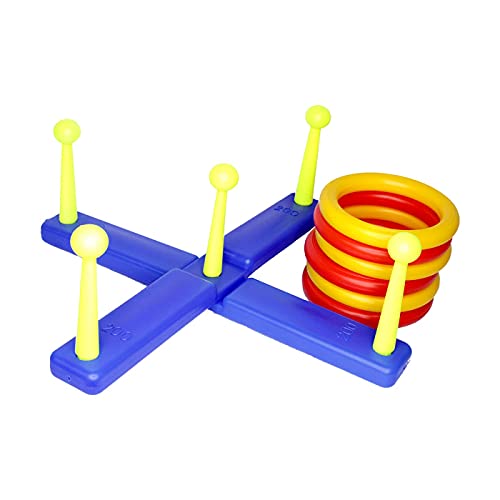 Image of PRIME Kids Ring Toss Game Set Indoor Outdoor Throwing Toy for Boys and Girls (Lovely Ring Toss)