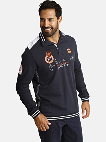 Jan Vanderstorm Felpa uomo Mile, Blu scuro, L