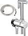 Produktbild IntimSpa MIXA Runde. Deluxe Bidet Douche Set. Mischer für H & C Wasser, Unterputz, Mit Brausehalter. Douche Bidet Handbrause mit Absperrventil. Inox Brauseschlauch 120cm. Messing/Chrom. Shattaf Set.A