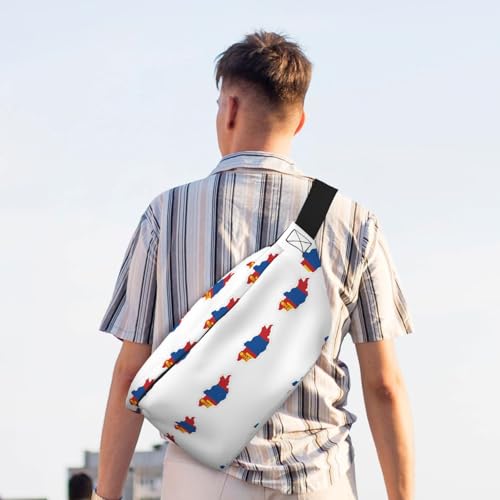 Sac banane de course drapeau mongol léger pour running - 7