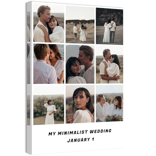 QIXIANG Personalized Photo to Canvas Print Wall Art Custom Multi